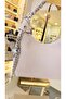 Curved Leather Women's Bag with Imported Accessories - 2