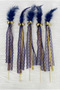 Navy Blue Stick Bridesmaid Bell, 10 Pieces with Feather Ribbon Decoration, Henna Night Wedding Promise Bride Groom Bride after Party Bachelorette Engagement Special Day Decoration Wedding Engagement - 2