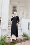 Aerobin Dress with Inner Gilet and Garnish Black Hnt7604 - 6