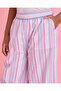 Girls Lilac Striped Wide Leg Trousers - 4
