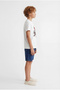 Boy's Elastic Waist Denim Shorts - 4