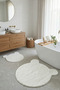 Teddy Bear Shaped 2-Piece Mat Set for Bathroom, Children's Bedroom | Non-Slip Sole, Soft, Washable - 3