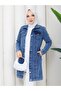سترة من الدنيم مقاس 90 سم - 3