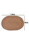 FFD Handmade Indian Braided Jute Rug Carpet - Natural Oval Area Rug for Boho Home Decor - 2