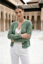 Gold Button Embroidered Jacket - 2
