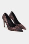 Lunara Leopard Satin Pointed Toe Women's Stiletto - 4