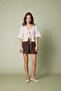Lace-Embellished Knitted Blouse - 2
