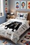 Bat Man Details Patterned Single Baby Kids Bedding Set - 5