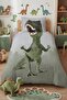Small Dinosaur Patterned Single Baby Kids Bedding Set - 2