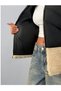 Women's Coat Inflatable Women's Coat Black Seasonal Stylish Plush Detailed Stand Collar Bomber Jacket - 6