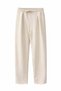 Ecru Crew Neck Sleeveless Blouse and Trousers Set Alc-X15464 - 4