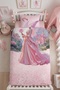 Fairy Tale Castle Patterned Single Baby Kids Bedding Set - 5