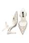 Women's Ankle-Wrapped Special Patterned Closed-Toe Stylish Stone Embellished Evening Dress Shoes 14240 - 4
