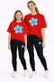 Mother-Daughter Matching Leggings T-Shirt Set 100% Cotton Flexible Comfortable Casual Sports Combination (Sold Individually)