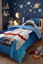Milky Way Traveler Patterned Single Baby Kids Bedding Set - 5
