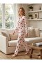 Women's Long Sleeve Pajama Set – Crew Neck Printed