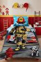 Little Hero Firefighter Patterned Single Baby Kids Bedding Set - 6