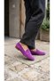 Melniel Purple Genuine Suede Women's Loafer - 5
