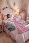 Fairy Tale Castle Patterned Single Baby Kids Bedding Set - 3