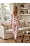 Women's Long Sleeve Pajama Set – Crew Neck Printed - 3