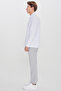 Men's Gray Slim Fit Tie-Waist Side Pocket Dobby Casual Trousers - 3