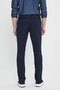 Men's Navy Blue Slim Fit Tie-Waist Side Pocket Stretchable Casual Trousers - 6