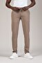 Slimfit Dobby Summer Jogger Pants with Threaded Waistband and Elastic Lycra