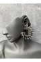 Marquise Model Bridal Henna Wedding Costume Earrings Evening Dress Earrings - 2