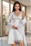 The Purest Form of Elegance: 6-Piece Lace Embroidered Satin Dowry Bridal Set - 2