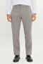 Men's Gray Cotton Comfort Fit Side Pocket Dobby Casual Stretchy Trousers - 2