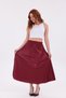 Women's Pleated Midi Skirt with Elastic Waist, Comfortable Fit - 3