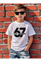 67 Printed 100% Cotton Premium T-Shirt with Crew Neck for Kids