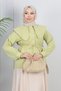 Women's Poplin Shirt – Stylish Shirt with Baby Collar and Belt Detail - 5