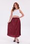 Women's Pleated Midi Skirt with Elastic Waist, Comfortable Fit - 4