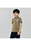 Kids’ Slim Fit Lion Embroidered Cotton Polo