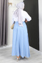 Women's Long Skirt – Loose Maxi Skirt with Elastic Waist - 3