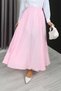 Women's Long Skirt – Loose Maxi Skirt with Elastic Waist - 4