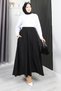 Women's Long Skirt – Loose Maxi Skirt with Elastic Waist