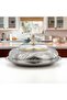 55 CM Tahani Collection Stainless Steel Koozy Tray Silver & Gold