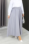 Women's Long Skirt – Loose Maxi Skirt with Elastic Waist - 3