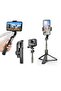 Selfie Stick Gimbal Stabilizer, 360° Rotation Tripod with Wireless Remote, Portable Phone Holder, A