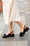 L-M 64024 Genuine Leather Thick Soled Sandals - 5