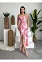 Ruffle Detailed, Rope Strap, Lined, Maxi Length, Premium Chiffon Dress - 7