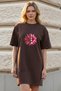 Women's Short Sleeve Crew Neck T-Shirt Dress Nightgown