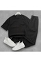 Corduroy T-Shirt and Sweatpants Set 2-Piece Set Full Fit