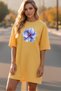 Women's Short Sleeve Crew Neck T-Shirt Dress Nightgown