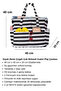 2 Years Warranty - Multi-Compartment, Large-Sized Women's Beach Bag - Waterproof Zippered Beach Bag - 2