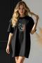 Women's Short Sleeve Crew Neck Dress Nightgown