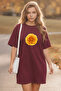 Women's Short Sleeve Crew Neck Dress Nightgown