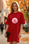 Women's Short Sleeve Crew Neck Dress Nightgown